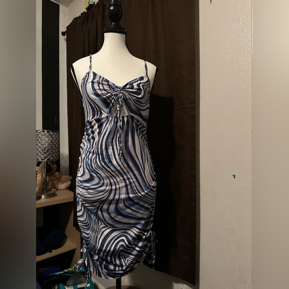 Marble Blue Dress